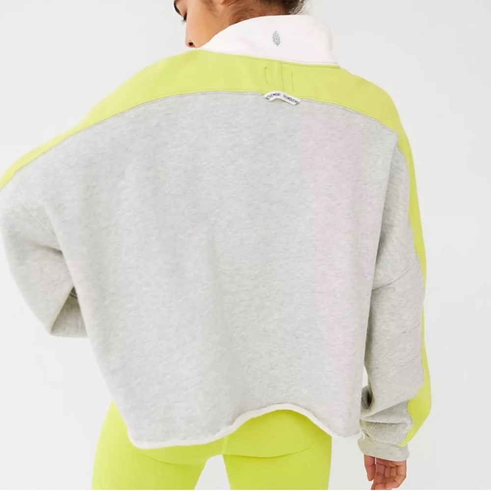 Free People Split Second Half Zipped Pullover - Picture 3 of 8